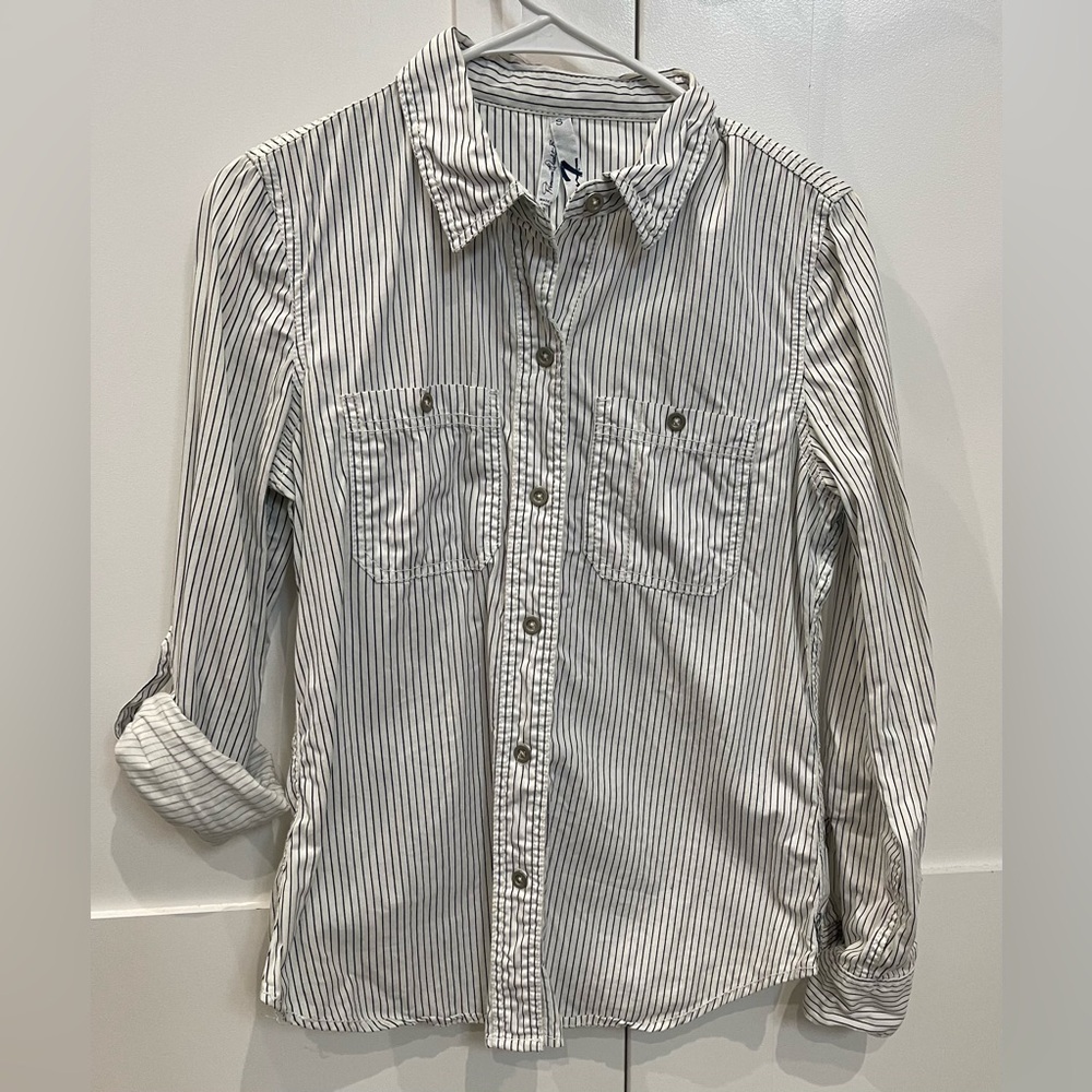 Women’s Striped Button-Up Shirt